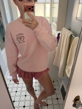 lululemon athletica Pink Tennis Club Crewneck Sweatshirt